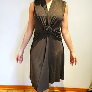 Shimmering brown jersey dress 10